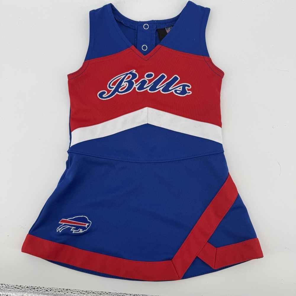 Buffalo Bills NFL Team Apparel 18M KIDS GIRL Cheerleader Dress Only EUC SEWN‎